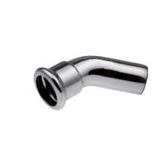 Szénacél press INOX (M) ív 18 45° KB 1609068074