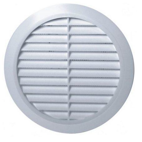 Awenta PVC szellőzőrács kerek fali 100 rovarhálóval T30