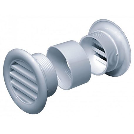 Awenta légtechnikai PVC szellőzőrács kerek ajtórács/gázszellőző  40 rovarháló nélkül 2db/csomag T71