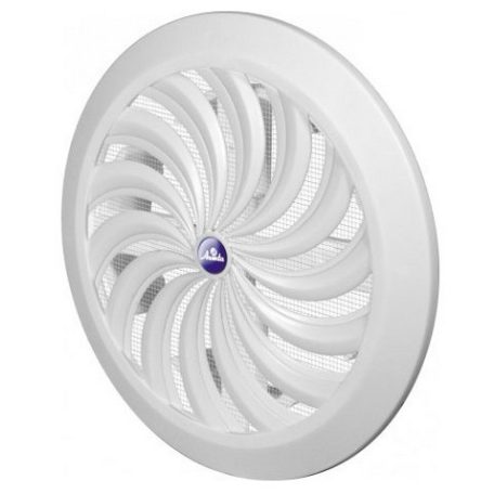 Awenta PVC szellőzőrács kerek fali 100/150 rovarhálóval, állítható zsaluzattal T88