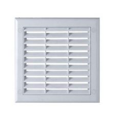   Awenta PVC szellőzőrács négyszögletes fali csonk nélkül 150x150 rovarhálóval TK1