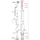 Alcaplast öblítőszelep monoblokkos wc-hez dupla gombbal 315-450mm A08A