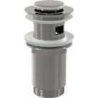 Alcaplast CLICK/CLACK mosdó leeresztő 5/4", túlfolyóval, fém, kis dugóval A391