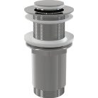 Alcaplast CLICK/CLACK mosdó leeresztő 5/4", túlfolyó nélkül, fém, kis dugóval A394