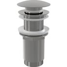 Alcaplast CLICK/CLACK mosdó leeresztő 5/4", túlfolyó nélkül, fém, nagy dugóval A395