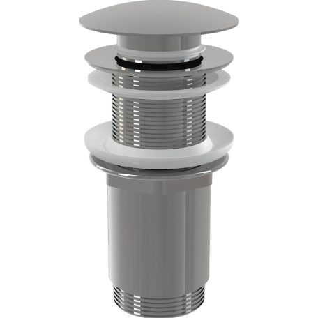 Alcaplast CLICK/CLACK mosdó leeresztő 5/4", túlfolyó nélkül, fém, nagy dugóval A395