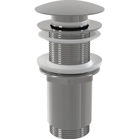 Alcaplast CLICK/CLACK mosdó leeresztő 5/4", túlfolyó nélkül, fém, nagy dugóval A395
