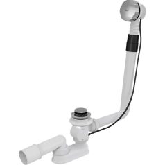   Alcaplast A55K-80 kádszifon L800mm-es túlfolyócsővel automata bowdenes krómozott