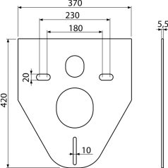 Alcaplast zajcsökkentő lemez bidé és wc mögé M91