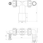 Alcaplast dupla csonk d40/32-8-23 P156Z
