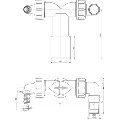 Alcaplast dupla csonk d40/32-8-23 P156Z