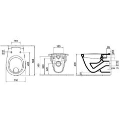   Alföldi SAVAL WC csésze fali, lapos öblítésű 7068 19 01