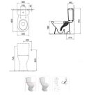 Alföldi SAVAL WC csésze alsó kifolyású, mély öblítésű monoblokk 7090 09 01