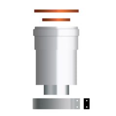   Ariston D60/100 (alu/pp) függőleges indító kondenzációs készülékhez 3318079