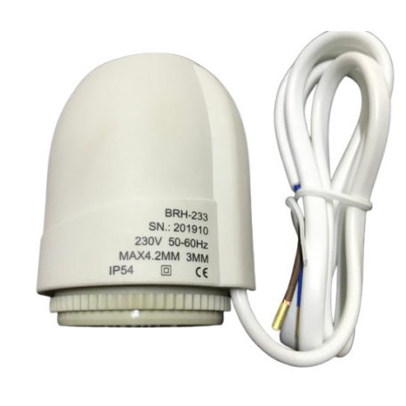 BRH elektrotermikus állítómű alap. zárt 230V 30x1,5mm 223