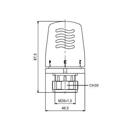 Icma termosztátfej M28x1.5 1100