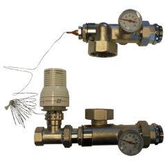   BRH padlófűtőmodul kapilláris termosztatikus vezérléssel, szivattyú nélkül, 1"