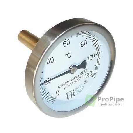 Hőmérő D=63 1/2" hátsós  50mm 0-120°C