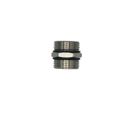 Osztóhoz tagosító közcsavar 1" O-gyűrűkkel nikkelezett