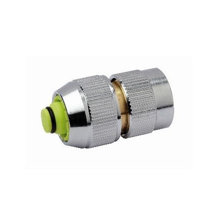 Locsoló gyorscsatlakozó réz 3/4" stoppos krómozott