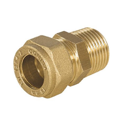 Vörösrézhez roppantógyűrűs csatlakozó 15-1/2"KM
