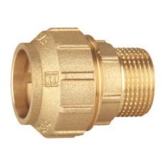 Kpe réz összekötő egyenes 20-1/2" KM