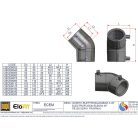 Kpe elektrofitting könyök  32/45° PE100 SDR11 E0100020032000045110