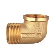 Sárgaréz könyök KB  6/4"