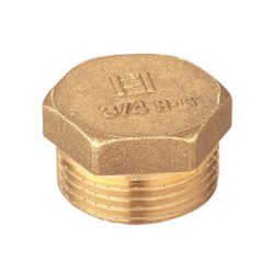 Sárgaréz dugó KM  1/2"
