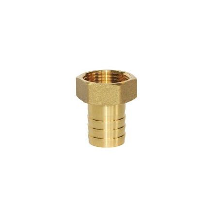 Sárgaréz tömlővég fix  1/2" BM 15mm