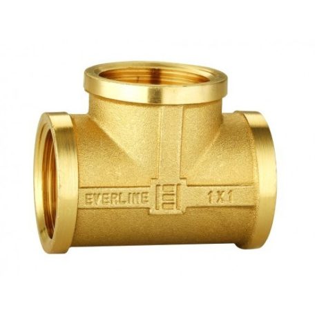 Sárgaréz T idom 1/2"
