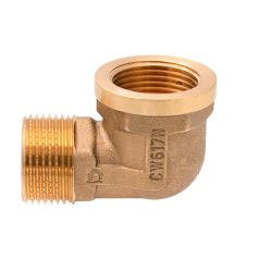   Sárgaréz könyök KB   3/4" vastag, nagy tömítőfelülettel