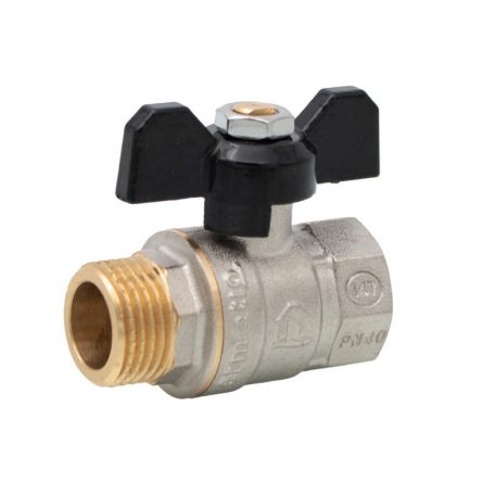 Golyóscsap sárgaréz pillangó karos 1/2" KB FIX ER-DMF12A