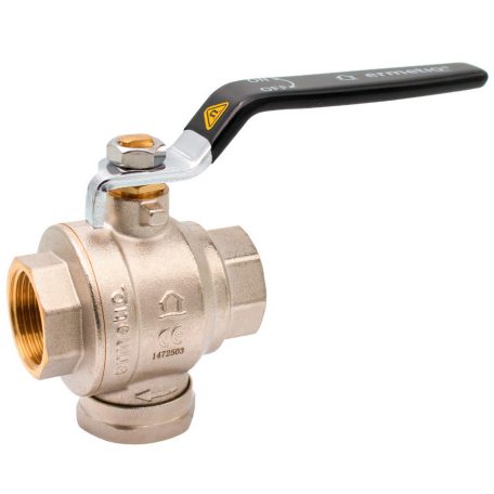 Golyóscsap sárgaréz hosszú karos 3/4" BB mágneses szűrővel  LTFF34