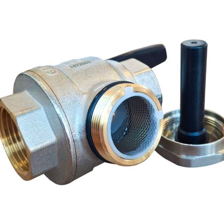 Golyóscsap sárgaréz hosszú karos 3/4" BB mágneses szűrővel  LTFF34