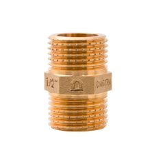   Sárgaréz közcsavar KK   1/2" 32mm hosszú nagy tömítőfelülettel