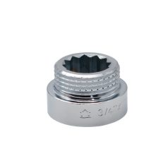 Sárgaréz csaptoldó krómozott erősített 3/4" 10mm