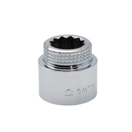 Sárgaréz csaptoldó krómozott erősített 3/4" 20mm