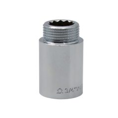 Sárgaréz csaptoldó krómozott erősített 3/4" 40mm
