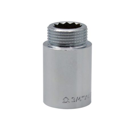 Sárgaréz csaptoldó krómozott erősített 3/4" 40mm