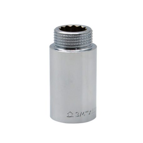 Sárgaréz csaptoldó krómozott erősített 3/4" 50mm