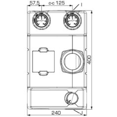   ESBE GRF111 szivattyúblokk VRG432-25 motor és szivattyú nélkül 61240100