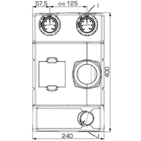 ESBE GRF111 szivattyúblokk VRG432-25 motor és szivattyú nélkül 61240100