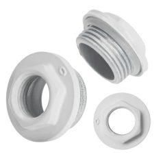 Radiátor fúrt dugó 5/4"-1/2" fehér jobbos