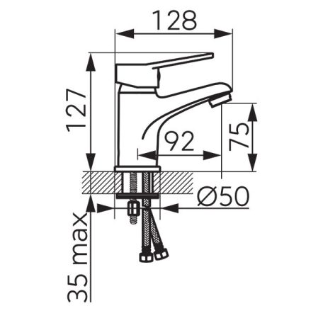 Ferro Isso mosdócsaptelep automata leeresztőszeleppel króm