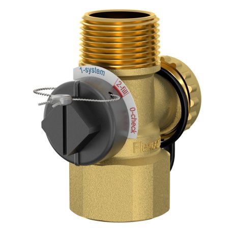 Flamco Flexcontrol tágulási tartálycsatlakozó, avatlan elzárás elleni védelemmel 3/4" 28925