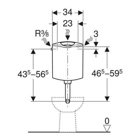 Geberit wc tartály közép-magas AP 116 136.430.11.1
