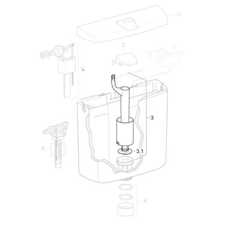 Geberit öblítőszelep AP110 238.234.00.1