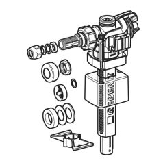   Geberit töltőszelep 383 falsík alatti tartályokhoz UNIFILL  "U" 240.715.00.5