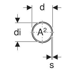 Geberit PE-HD ágidom D 63/63/45°